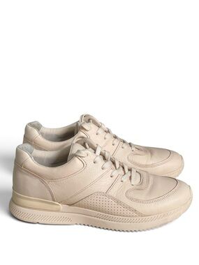 Everlane The Trainer Leather Sneaker Neutral Cream Blush Wmn 10.5 Men 8.5 Unisex